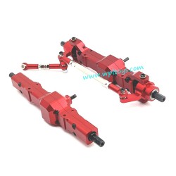 WPL B14 Upgrade Parts Front and rear axle assembly red