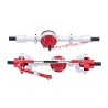 WPL B14 Upgrade Parts Metal Upgrade Front and Rear Axle Assemblies silver red