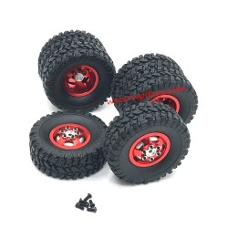 WPL B14 Upgrade Parts Gravel Tire red front rear