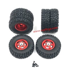 WPL B14 Upgrade Parts Gravel Tire red