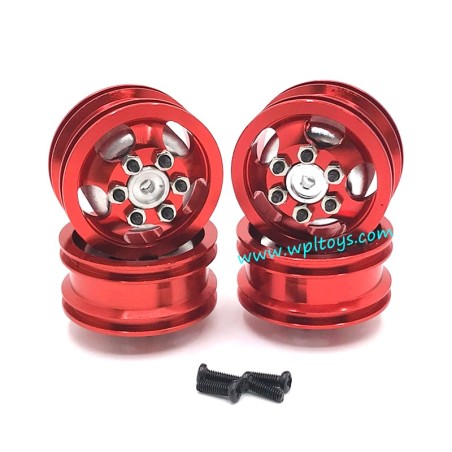 WPL B14 Upgrade Parts Metal Hub red