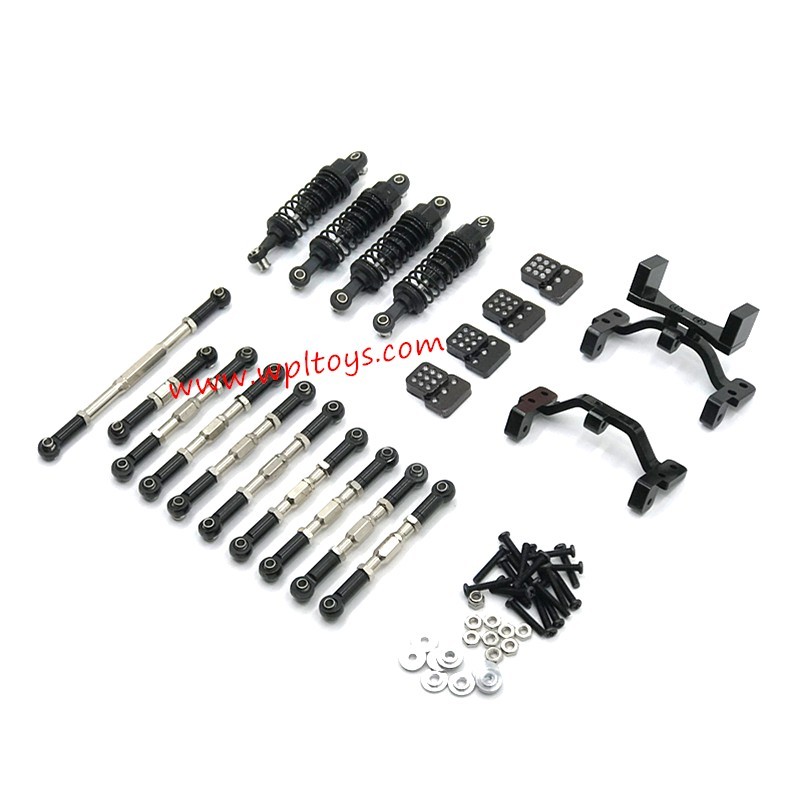 WPL B14 Upgrade Parts Metal Upgrade Kit black WPL B14 Upgrade Parts Metal Upgrade Kit black