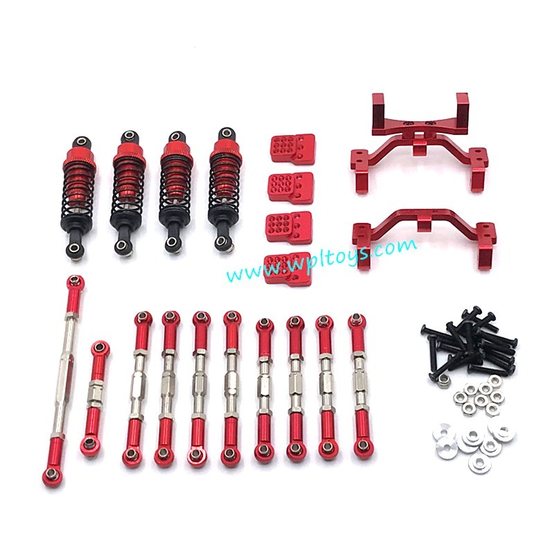 WPL B14 Upgrade Parts Metal Upgrade Kit red front WPL B14 Upgrade Parts Metal Upgrade Kit red front