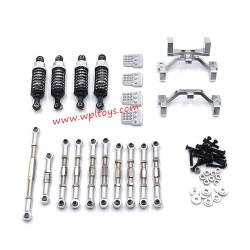 WPL B14 Upgrade Parts Metal Upgrade Kit silver front