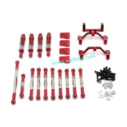 WPL B14 Upgrade Parts Metal Modification Kit Red front