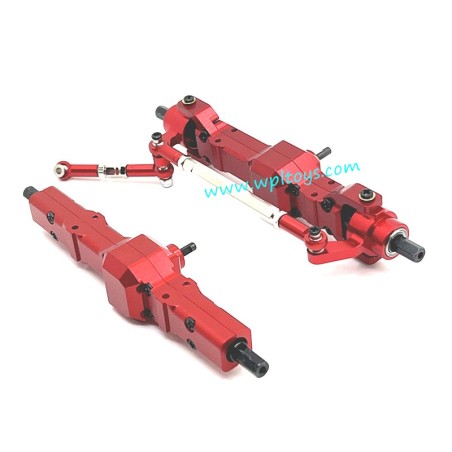 WPL B36 Upgrades Front and Rear Axles Red