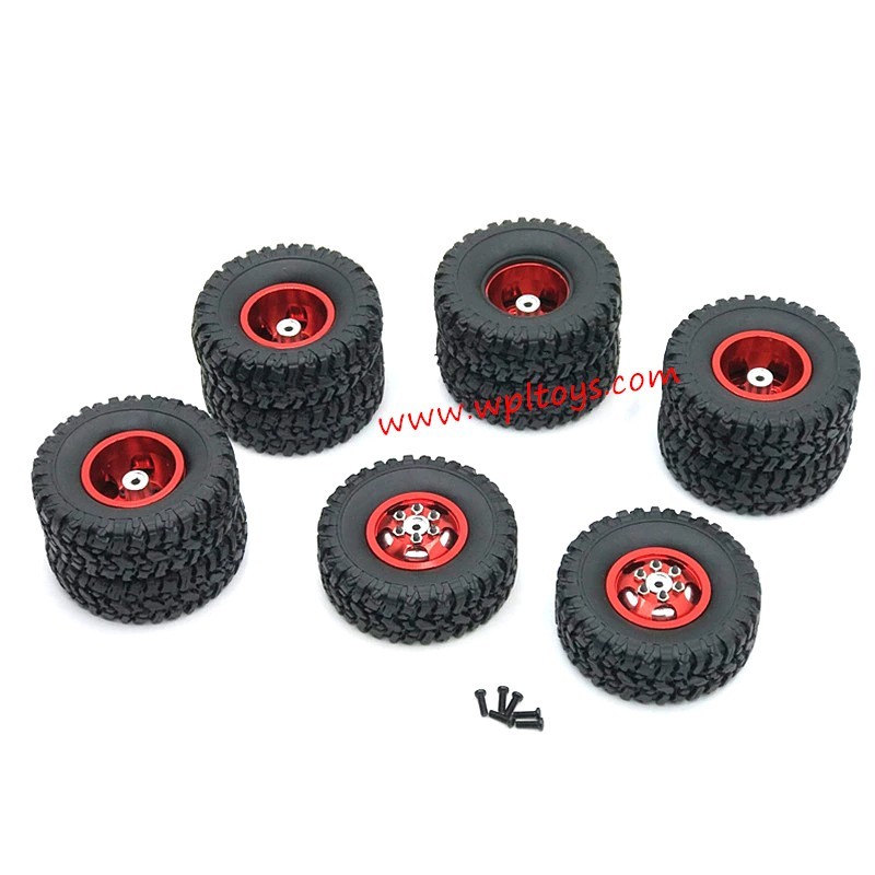 WPL B36 Upgrades Gravel Hubs Red WPL B36 Upgrades Gravel Hubs Red