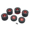 WPL B36 Upgrades Gravel Hubs Red