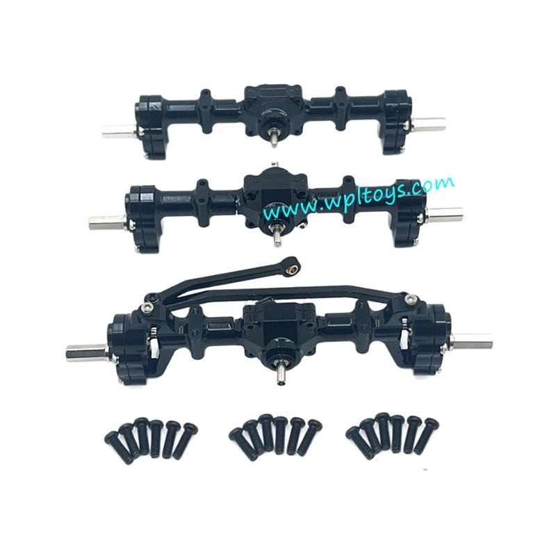 WPL B36 Upgrades Front, middle and rear axles Black WPL B36 Upgrades Front, middle and rear axles Black