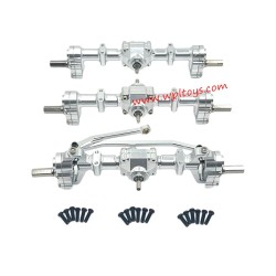 WPL B36 Upgrades Front, middle and rear axles silver