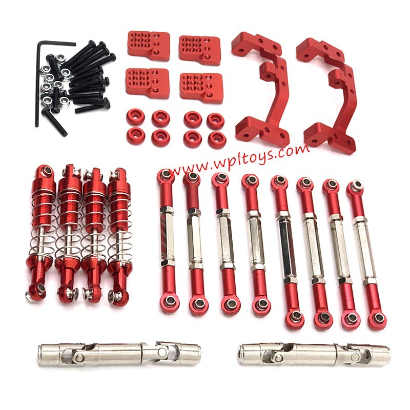 WPL C14 Upgrade Parts Metal Upgrade Kit Red WPL C14 Upgrade Parts Metal Upgrade Kit Red