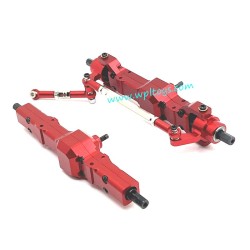 WPL C14 Upgrade Parts Front and Rear Axles Red