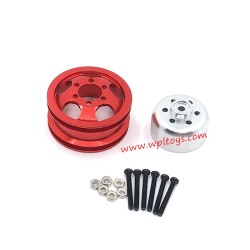 WPL C14 Upgrade Parts Metal Tire red
