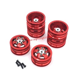 WPL C14 Upgrade Parts Metal Conversion Tire red