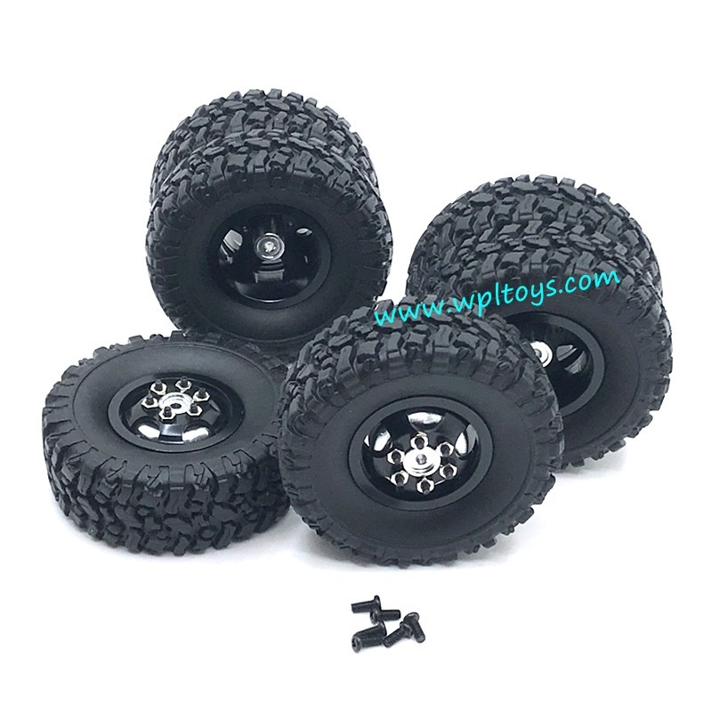 WPL C14 Upgrade Parts Metal Wheels (Front single wheel + rear double wheel) black WPL C14 Upgrade Parts Metal Wheels (Front single wheel + rear double wheel) black