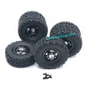 WPL C14 Upgrade Parts Metal Wheels (Front single wheel + rear double wheel) black