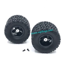 WPL C14 Upgrade Parts Metal Wheels (Rear double wheel) black