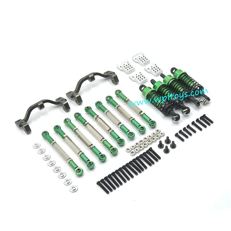 WPL C14 RC Car Upgrades Metal Assembly Kit green WPL C14 RC Car Upgrades Metal Assembly Kit green