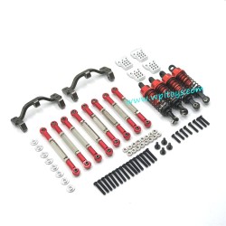 WPL C14 RC Car Upgrades Metal Assembly Kit red