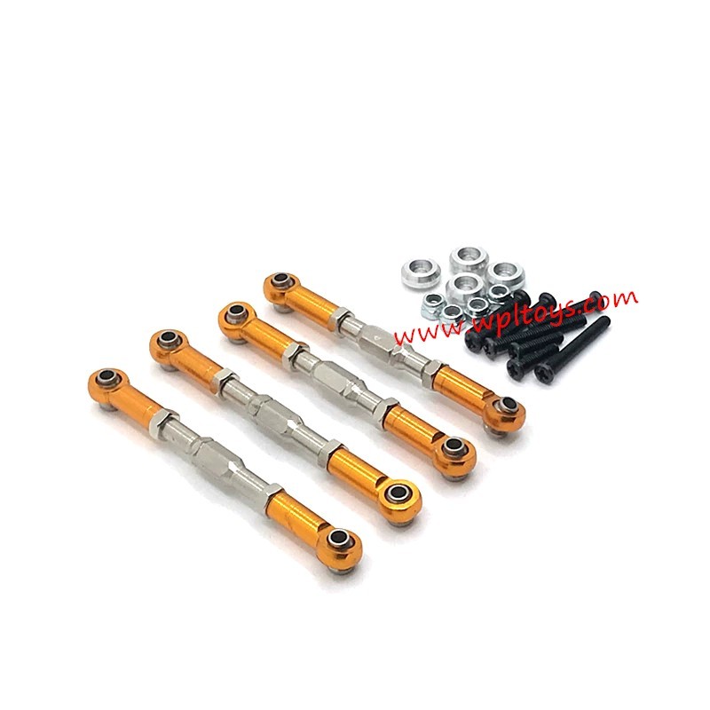 WPL C14 RC Car Upgrades Metal Adjustable rod yellow WPL C14 RC Car Upgrades Metal Adjustable rod yellow