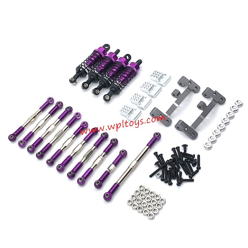 WPL C14 RC Car Upgrades Metal set purple WPL C14 RC Car Upgrades Metal set purple
