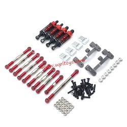 WPL C14 RC Car Upgrades Metal set red