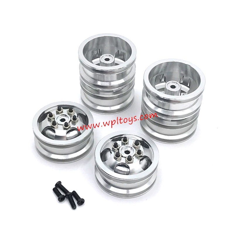 WPL C24 Upgrades Metal Tires Silver