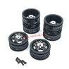 WPL C24 Upgrades Metal Tires Black