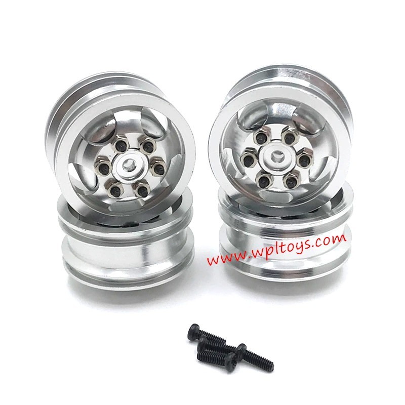 WPL C24 RC Car Upgrades Metal Tires Silver
