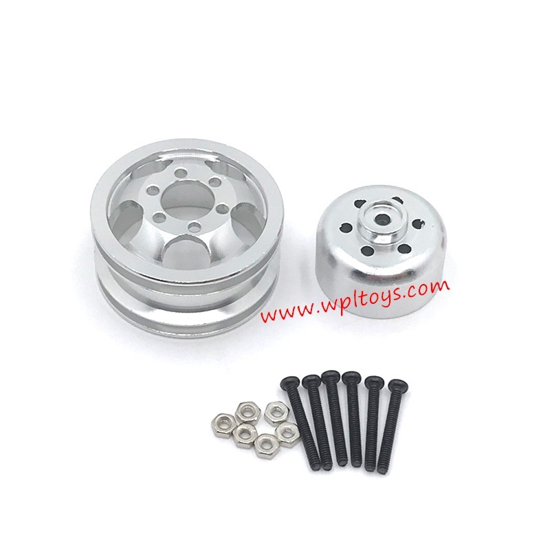 WPL C24 RC Car Upgrades Metal Tires Silver