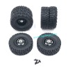 WPL C24 Upgrades Metal Gravel Wheels black