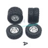 WPL C24 Upgrades Metal Gravel Wheels silver