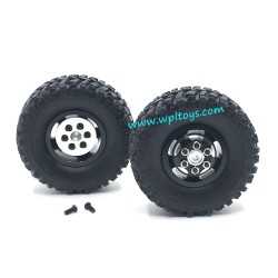 WPL C24 RC Car Upgrade Parts Metal Wheels black