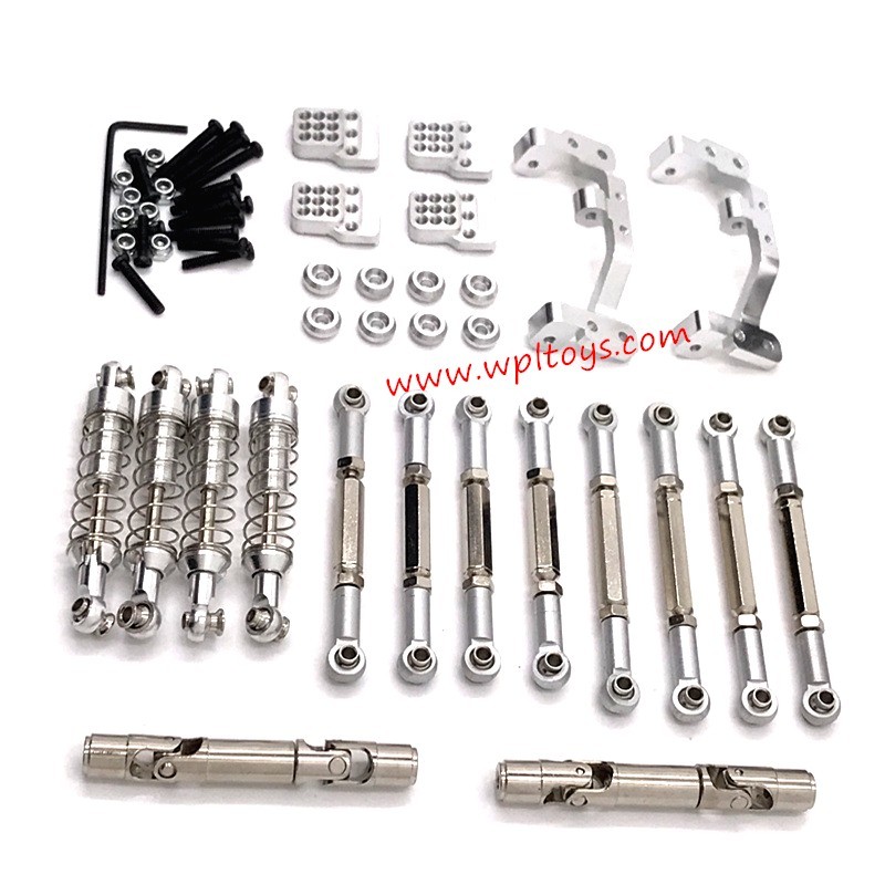 WPL C24 RC Car Upgrade Parts Metal Kits silver