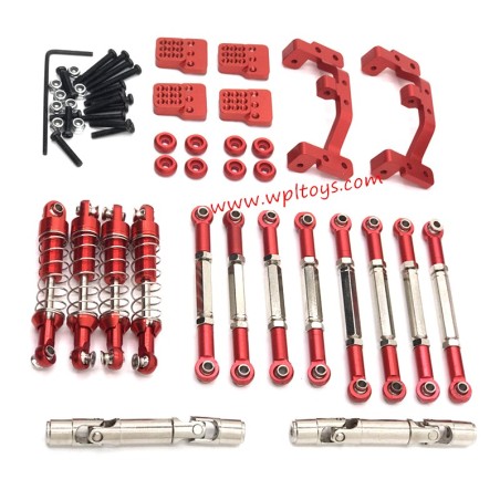 WPL C24 RC Car Upgrade Parts Metal Kits red