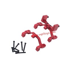 WPL C24 Upgrades Bridge Servo Tie Rod Holders red