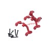 WPL C24 Upgrades Bridge Servo Tie Rod Holders red