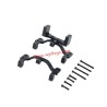 WPL C24 Upgrades Bridge Servo Tie Rod Holders black