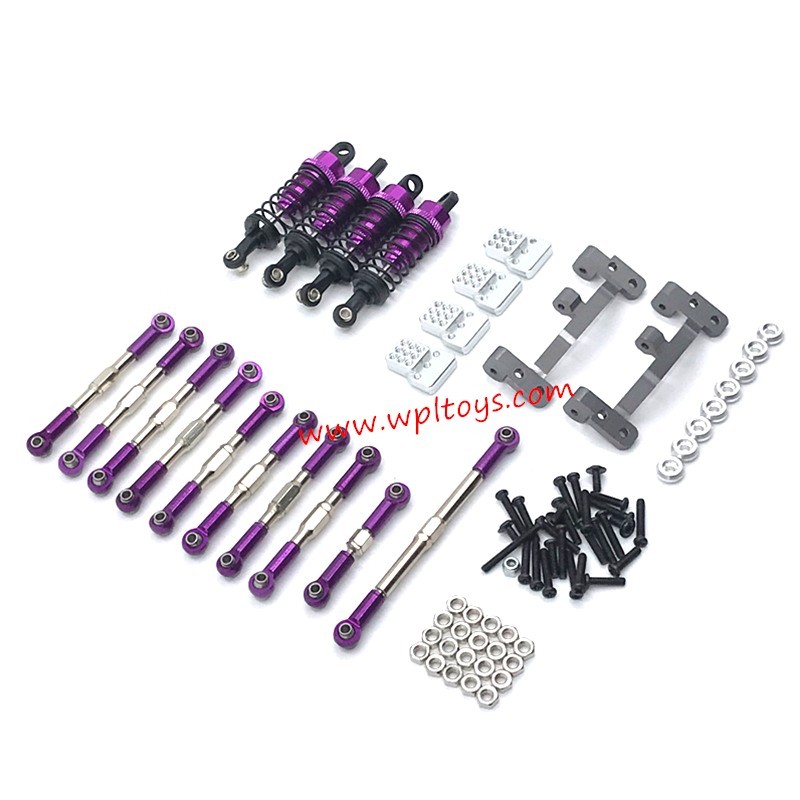 WPL C24 Upgrades Metal 6-piece set purple