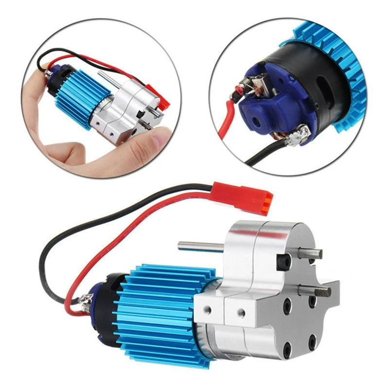 WPLC54 Upgrade Parts Metal Gearbox ,370 Black Skin Motor